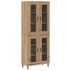 vidaXL Vysok&yacute; bufet 2 pcs Artisanov&yacute; dub 69,5 x 34 x 180 cm