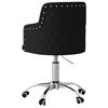vidaXL Otočn&aacute; kancel&aacute;řsk&aacute; židle čern&aacute; textil