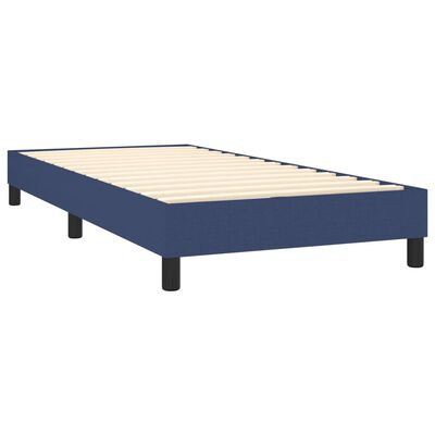 vidaXL Rám postele modrý 80 x 200 cm textil