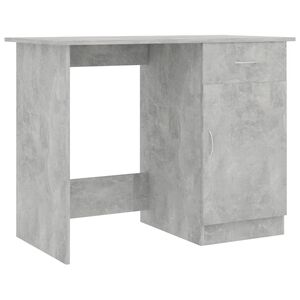 vidaXL Psac&iacute; stůl betonově &scaron;ed&yacute; 100 x 50 x 76 cm kompozitn&iacute; dřevo