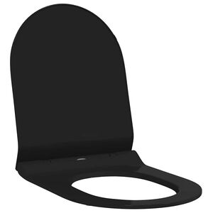 vidaXL Toaletn&iacute; prkno Nastaviteln&aacute; Čern&yacute; 50 x 36,5 x 5 cm Polypropylen