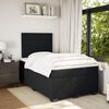 vidaXL Box spring postel s matrac&iacute; čern&aacute; 120 x 190 cm samet
