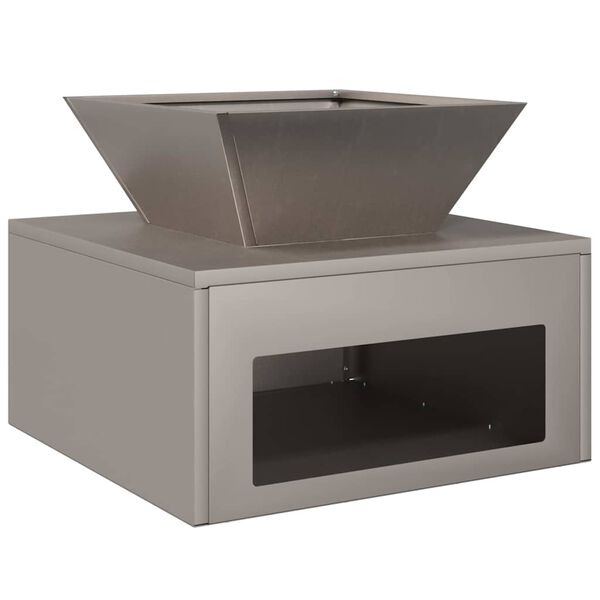 vidaXL Ohni&scaron;tě Rezav&aacute; 50 x 50 x 40 cm Povětrnostně odoln&aacute; ocel