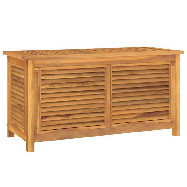 vidaXL Zahradn&iacute; &uacute;ložn&yacute; box s vložkou 114 x 50 x 58 cm masivn&iacute; teak