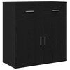 vidaXL Serv&iacute;rovac&iacute; skř&iacute;ň Čern&yacute; dub 78 x 38 x 80 cm Kompozitn&iacute; dřevo