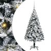 vidaXL Uměl&yacute; v&aacute;nočn&iacute; stromeček B&iacute;l&aacute; 150 cm PVC, ocel a plast