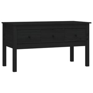 vidaXL Konferenčn&iacute; stolek čern&yacute; 102 x 49 x 55 cm masivn&iacute; borov&eacute; dřevo
