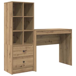 vidaXL Stůl Artisanov&yacute; dub 135,5 x 40 x 127 cm 2 ks