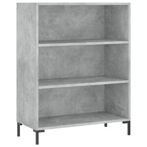 vidaXL Knihovna betonově &scaron;ed&aacute; 69,5 x 32,5 x 90 cm kompozitn&iacute; dřevo