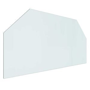 vidaXL Skleněn&aacute; deska k krbu Transparentn&iacute; 100 x 50 cm Sklo