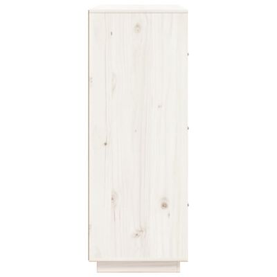 vidaXL Skříň highboard bílá 67 x 40 x 108,5 cm masivní borové dřevo