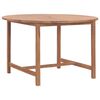 vidaXL Zahradn&iacute; j&iacute;deln&iacute; stůl &Oslash; 110 x 75 cm masivn&iacute; teak