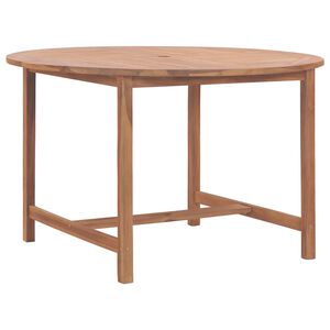 vidaXL Zahradn&iacute; j&iacute;deln&iacute; stůl &Oslash; 110 x 75 cm masivn&iacute; teak