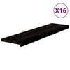 vidaXL N&aacute;&scaron;lapy na schody 16 ks hnědo-čern&eacute; 100x25x2 cm masivn&iacute; dub
