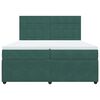 vidaXL Box spring postel s matrac&iacute; tmavě zelen&aacute; 200x200 cm samet