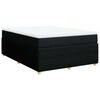 vidaXL Box spring postel s matrac&iacute; čern&aacute; 140 x 190 cm textil