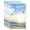 vidaXL Fotor&aacute;mečky kol&aacute;ž 5 ks na zeď nebo stůl b&iacute;l&eacute; 13 x 18 cm MDF