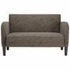 vidaXL Loveseat Sofa tmavě &scaron;ed&aacute; 110 cm uměl&aacute; kůže