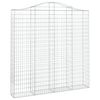vidaXL Klenut&yacute; gabionov&yacute; ko&scaron; 200 x 30 x 200/220 cm pozinkovan&eacute; železo