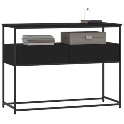 vidaXL Konzolový stolek černý 100 x 40 x 75 cm kompozitní dřevo