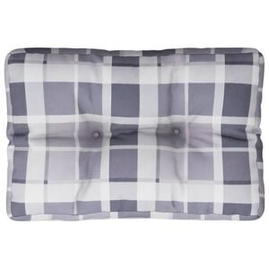 vidaXL Podu&scaron;ka na palety &scaron;ed&aacute; k&aacute;rovan&aacute; 50 x 40 x 12 cm textil