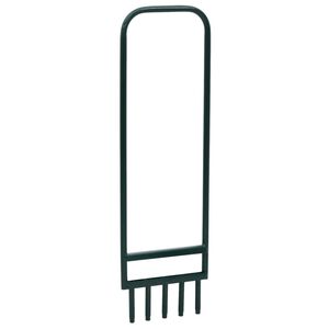 vidaXL Provzdu&scaron;ňovač tr&aacute;vn&iacute;ku s 5 dut&yacute;mi hroty zelen&yacute; pr&aacute;&scaron;kovan&aacute; ocel