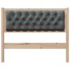 vidaXL Čelo postele hněd&aacute; a tmavě &scaron;ed&aacute; 100 cm Masivn&iacute; borovicov&eacute; dřevo