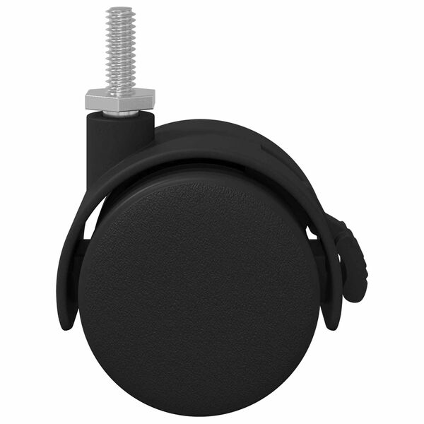 vidaXL Kolečko 2 pcs Čern&aacute; a stř&iacute;brn&aacute; 40,1 x 40,1 x 37,8 mm