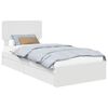 vidaXL Postel s &uacute;ložn&yacute;m prostorem B&iacute;l&aacute; 90 x 190 cm Kompozitn&iacute; dřevo