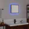 vidaXL LED koupelnov&eacute; zrcadlo N&aacute;stěnn&yacute; Star&eacute; dřevo 40 x 37 x 8.5 cm