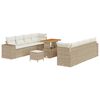 vidaXL Sada zahradních pohovek 11 pcs Béžová polyratan