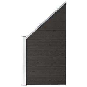 vidaXL Plotov&yacute; d&iacute;lec WPC 95 x (105&ndash;180) cm čern&yacute;