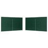 vidaXL Bočn&iacute; stěna p&aacute;rty stanu 2 pcs Zelen&aacute; 400 x 195 cm PE a ocel