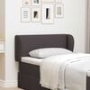 vidaXL U&scaron;i čela postele Hněd&aacute; 40 x 23 x 6 cm textil
