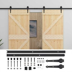 vidaXL Posuvn&eacute; dveře 2 ks 80 x 210 cm Masivn&iacute; borovicov&eacute; dřevo