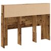 vidaXL Čelo postele s úložným prostorem old wood 140 x 19 x 103,5 cm