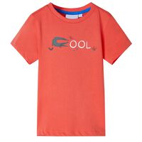 Dětské tričko s krátkým rukávem světle červené 92