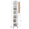 vidaXL Skř&iacute;ň highboard b&iacute;l&aacute; 34,5 x 34 x 180 cm kompozitn&iacute; dřevo