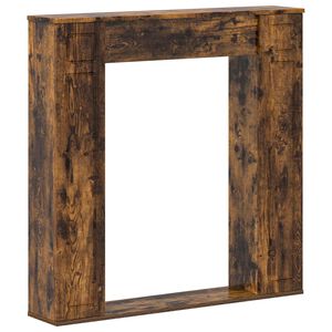 vidaXL R&aacute;m krbu Kouřov&yacute; dub 100 x 20 x 100 cm Kompozitn&iacute; dřevo