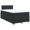 vidaXL Box spring postel s matrac&iacute; čern&aacute; 120 x 200 cm uměl&aacute; kůže