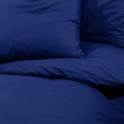 vidaXL Sada ložního prádla námořnická modrá 225 x 220 cm bavlna