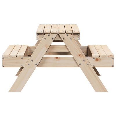 vidaXL Piknikový stůl pro děti 88 x 97 x 52 cm masivní borové dřevo