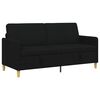 vidaXL Sofa s &uacute;ložn&yacute;m prostorem Čern&aacute; 172 x 78 x 87 cm Polyester