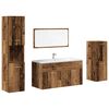 vidaXL 4d&iacute;ln&aacute; koupelnov&aacute; sestava old wood kompozitn&iacute; dřevo