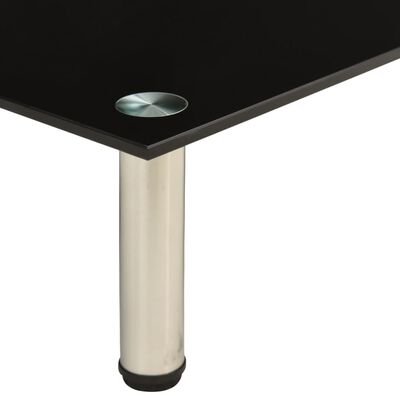 vidaXL TV stolek černý 140 x 35 x 17 cm tvrzené sklo