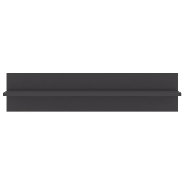 vidaXL N&aacute;stěnn&eacute; police 2 ks &scaron;ed&eacute; vysok&yacute; lesk 80x11,5x18 cm kompozit