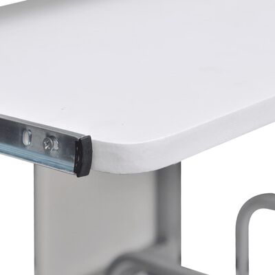 vidaXL Počítačový stůl Bílý 110 x 52 x 88,5 cm kompozitní dřevo