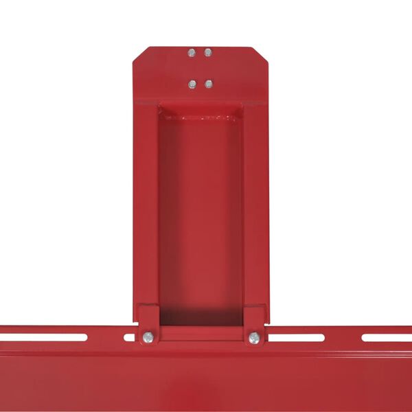 Červený stojan pro motocykl