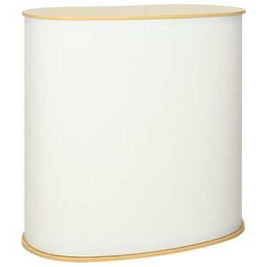 vidaXL Promo stolek Světle hněd&aacute; a b&iacute;l&aacute; 90 x 48 x 93 cm