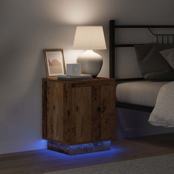 vidaXL Nočn&iacute; skř&iacute;ňka Star&eacute; dřevo 39 x 34,5 x 50 cm Kompozitn&iacute; dřevo